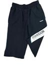 Reebok Woven Shorts Boys 7-8y Black 3/4 Length Bermuda Summer Running Pants