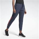 Reebok Linear Logo Pants Ladies Joggers Navy All Sizes *REFAB302
