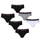 3 Pack Mens Reebok Underwear Mid Rise Plain Wiggins Briefs Sizes from S to XL - Small Regular