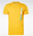 Reebok Graphic Short Sleeve Top Mens Orange Size UK Medium #REF43