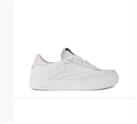 Reebok Club C Clean Trainers Womes White Size UK 7 US 9.5 EUR 40.5 *REFCRS185