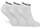 Reebok Mens Socks Ankle 3 Pairs Sports White Active Core Brand New 100% Genuine - 6.5 to 8 (EU 40-42