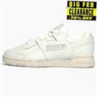 Reebok Classic Workout Low Plus Womens Girls Retro Leather Trainers Sneakers