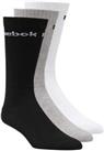 Reebok Mens Socks Crew 3 Pairs Sports Multi Active Core Brand New 100% Genuine - 8.5 to 10 (43-45 EU