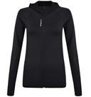 Ladies Women's New Reebok Zip Fitness Jacket Sweatshirt Hoodie Coat Hoody Black - XS Regular
