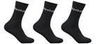 Reebok Mens Socks Mid Crew 3 Pairs Sports Black or White Active Core New Genuine - 6.5 to 8 (EU 40-4
