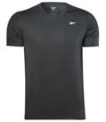 Mens Reebok Logo T-Shirt Top - Black - Gym Running Fitness Workout - M Regular
