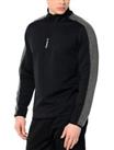 Men's New Reebok Jacket Coat Pullover Top Sweatshirt Sweater - Black Grey - One Size Regular