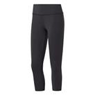 Womens Ladies Reebok Leggings Bottoms Capri Pants - Running Fitness Gym - Black - XL Regular