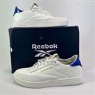Reebok Club Complete Clean Tennis Shoes White/Blue Sneaker Trainers UK Women's