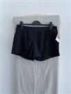 REEBOK Black Mesh Activewear Shorts Size UK 12-14 - 12-14 Regular