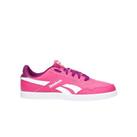 Reebok Royal Effect Lace-Up Pink Smooth Leather Kids Trainers V67754