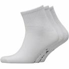 Reebok Original 3 Pack mens ankle Logo Socks in White UK size 6.5 - 8 3870TG - 6.5-8 Regular