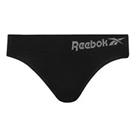 Reebok 3 Pack Seamless Pants Ladies Underclothes Briefs Stretch Elasticated - 12 (M) Regular