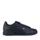 Men's Reebok Classics NCP II Lace up Leather Upper Trainers in Black