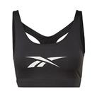 Reebok Womens Big Logo Bra Low Impact Sports Training Fitness Gym Crop Tops - 4-6 (XS) Regular