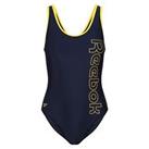 Reebok Womens Voletta Swimsuit One Piece Pool Beach Swimwear - S Regular