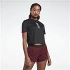 Rebook Run Essentials Fast T Shirt Women Black Size M - M Regular