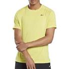 Reebok Mens United by Fitness Perforated Short Sleeve Training Top - Yellow - S Regular