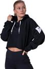 BNWT Reebok Women's Wor Myt 1/4 Zip Hoodie Sweatshirt Black Size XL