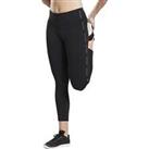 Reebok Womens Studio Lux 2.0 Training Tights Black 7/8 Length Exercise Workout
