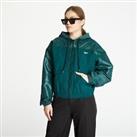 Reebok Womens Shiny Woven Jacket - Forest Green / Large - L Regular