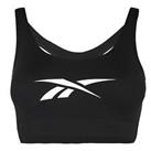 Reebok Womens Logo Sp Bra Medium Impact Sports Training Fitness Gym Crop Tops - 2XS Regular