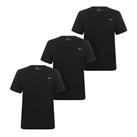 Reebok 3 Pack T Shirt Mens - Black - Medium (RefB1-13) - M Regular