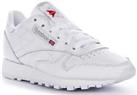 Reebok Classic Leather Shoes White Lace up Comfort Trainers Womens UK 3 - 8