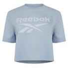 Reebok Womens Crop T-Shirt Regular Fit - 12-14 (M) Regular