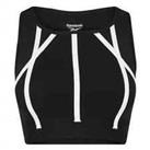 Reebok Womens Taped Recycled Studio Tank Top Gym Vest- Black / XL - XL Regular