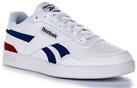 Reebok Court Advance Clip Ortholite Leather Trainers White Blue Red UK 7 - 12
