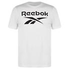 Reebok Vector Logo T Shirt Mens Gents Crew Neck Tee Top Short Sleeve Cotton - S Regular