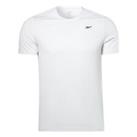 Reebok Mens Workout T Shirt Crew Neck Tee Top Short Sleeve Mesh Stretch - S Regular