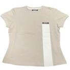 Reebok Womens Contrast Athletic T-Shirt 21 - Beige - UK Size 12