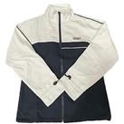 Reebok 90s Womens Sports British Logo Zip Jacket - Navy - UK Size 12