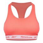 Reebok Womens SlsRibCTANGIE Low Impact Sports Bra Training Fitness Gym Crop Tops - XS Regular