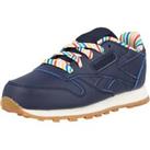 Reebok Classic Leather Navy/White Synthetic Trainers Shoes