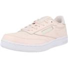 Reebok Classic Club C Girls' Pale Pink/White Leather Trainers