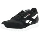 Reebok Classic Leather Black/White Suede Trainers Shoes