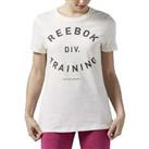 Reebok Women's Training Division T Shirt Chalk (AZ0951) UK Size 0-2 (2XS)  B112 - 2XS Regular