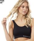 Reebok sports crop top bra BNWT black size small active wear loungewear