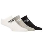 Reebok 3 Pack Unisex Cotton Trainer Socks