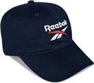 Reebok Logo Hat Cap Navy Blue Embroidered Adjustable OSFM Lightweight NWT
