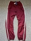 NWT Men's Reebok Track Pants Cranberry Colour Size Medium Woven Free P&P (L51) - M Regular