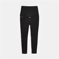 River Island Womens Jeans Denim Black Molly Maternity Mid Overbump Pants Bottoms - 6 Regular Maternity