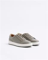 River Island Mens Trainers Grey Lace Up Cupsole Detail Sneakers Casual Shoes
