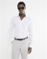River Island Mens 2 Pack Shirt White Slim Fit Buttons Collared Long Sleeve Top - L Regular