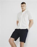 River Island Mens Chino Shorts Navy Slim Fit Belted Button & Zip Bottoms - 30 Regular
