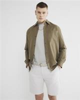 River Island Mens Chino Shorts Cream Slim Fit Belted Button & Zip Bottoms - 28 Regular